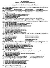 Bài tập trắc nghiệm Sinh học 12 cả năm theo từng bài (Có đáp án)